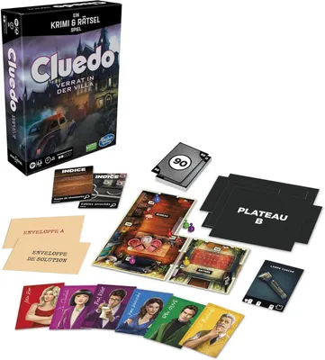 Produktbild von Hasbro Familienspiel Cluedo Verrat in der Villa