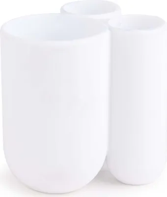 Produktbild von Umbra Bath Touch Zahnbürstenhalter, Zahnbürstenständer, Zahnbürste Halter, Soft Touch Kunststoff, Weiß, 023271660