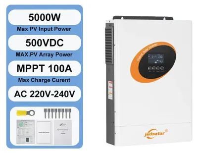 Obrázok produktu pre Hybridné solárne meniče, čistá sínusoida, monitorovanie cez WiFi, 4 kW, 24 V, WiFi, 220-240 V