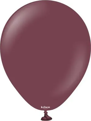 Zdjęcie produktu dla Balony lateksowe Burgundy, bordowy 45cm, 25 szt.