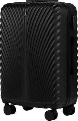 Produktbild von WINGS SWAN 24" Mittlerer Koffer Schwarz, Teleskopgriff, ABS+, Zahlenschloss