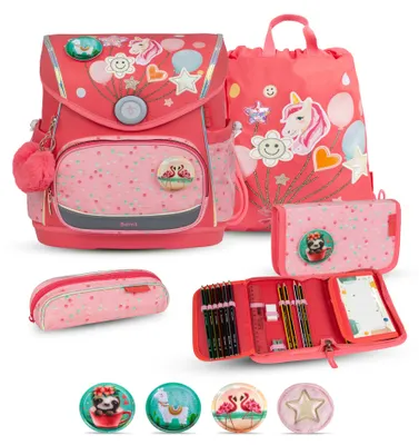 Produktbild von Belmil Premium Compact Plus Schulranzenset 5-teilig - "Rose Quartz"