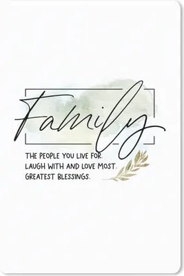 Produktbild von MuchoWow® Mauspad Mousepad Sprichwörter - Zitate - Familie 18x27 cm - Mousepads - Maus Mat - Pad - Mausunterlage
