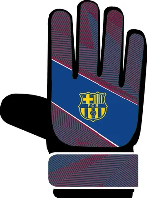 Image de FC Barcelona - Gants de gardien de but pour enfants RD3960 (10-16 ans) (Bleu/Rouge/Jaune)