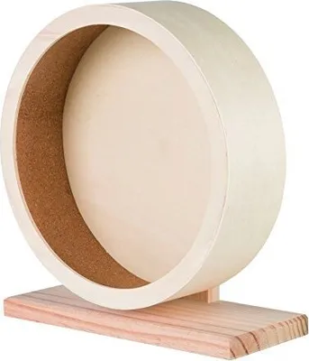 Produktbild von Elmato 10584 Holzlaufrad Nagerlaufrad für Hamster Mäuse Ratten Degus aus Naturholz, 30cm