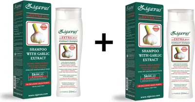 Produktbild von 2 X ZIGAVUS Extra Plus Knoblauch Shampoo 250ml gegen intensiven Haarausfall