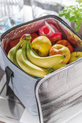 Produktbild von Kühltasche – Faltbare Isliertasche mit isoliertem Reißverschluss Größe ca. 28,5x25x30cm - Verstellbarer Schultergurt
