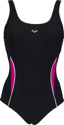 Produktbild von Arena W ALISSA U BACK ONE PIECE LOW BLACK-ROSE VIOLET-WH 42