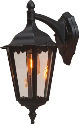 Produktbild von Konstsmide Firenze Down schwarz lackiertes Aluminium, klares Glas 7212-750