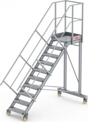 Produktbild von Altrex Podesttreppe fahrbar 45° 10 Stufen