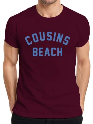 Productafbeelding van Cousins Beach - The Summer I Got Pretty, heren T-shirt, bordeauxrood, maat M