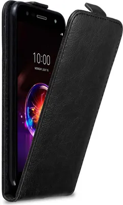 Produktbild von Cadorabo Hülle für LG X POWER 3 Schutz Hülle in Schwarz Flip Etui Handyhülle Case Cover