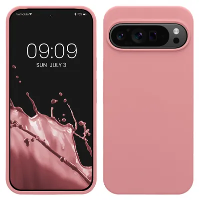 Produktbild von kwmobile Handyhülle für Google Pixel 9 Pro XL Hülle, für Pixel 9 Pro XL Case - Hülle Silikon - kabelloses Laden - Hellrosa