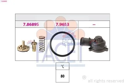 Produktbild von FACET Thermostat Kühlmittel 80°C für VW GOLF VI (5K1) Golf V Schrägheck (1K1) Polo Schrägheck (6R1, 6C1) TOURAN (1T1, 1T2) TIGUAN (5N)