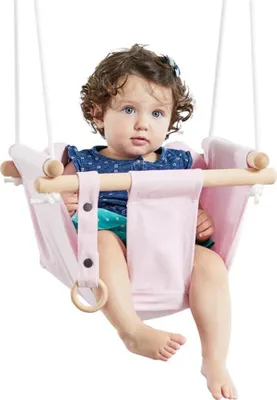 Produktbild von 2Kids Toys Baby Textil Schaukel 100% Baumwolle Rosa