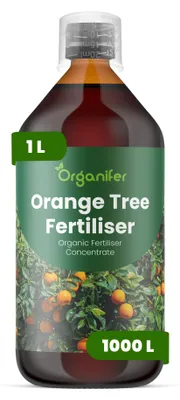 Obrázok produktu pre Tekuté hnojivo "Pomarančový strom" 1 L – vzorec NPK 2-1-8 – vhodné pre pomarančovníky – podporuje silný rast a hustú korunu – organické