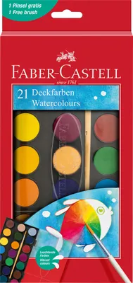 Obrázek produktu pro Farby szkolne Faber-Castell 21 kolorów w kasecie