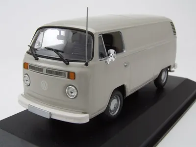 Produktbild von VW T2 b Bus Kastenwagen 1972 grau Modellauto 1:43 Maxichamps