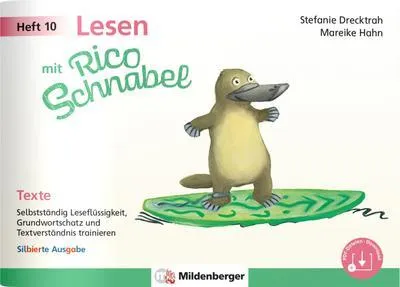 Immagine prodotto di Lesen mit Rico Schnabel, Heft 10: Texte - silbierte Ausgabe