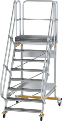Produktbild von MUNK Plattformtreppe fahrbar 60° Stufenbreite 1000mm 8 Stufen