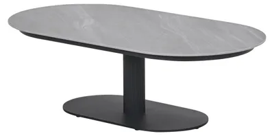 Produktbild von Garden Impressions Nice Lounge Tisch - 130x70xH40 cm - carbon black -  Centostone Napoli sand