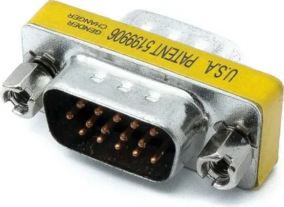 Produktbild von SYSTEM-S D Sub15 Adapter 15 Pin Stecker zu Stecker DB15 Kabel in Grau