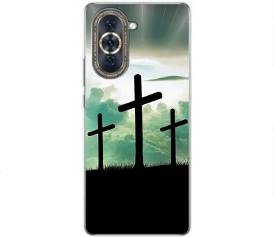 Produktbild von König Design Hülle kompatibel mit Huawei nova 10 Kunststoff Soft Handyhülle - Handy Case Kreuze
