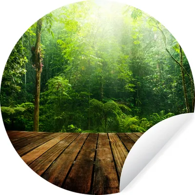 Produktbild von MuchoWow® - Wand Kreis - Wand Bild - Foto Tapete - Selbstklebende - Wohnzimmerdekoration - Wand Dekoration - Kinderzimmer