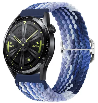 Produktbild von BStrap Elastic Nylon Armband für Samsung Galaxy Watch 3 41mm, blueberry