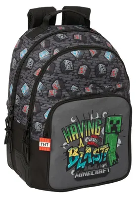Zdjęcie produktu dla Plecak z motywem graffiti z gry Minecraft, regulowany, 42 cm