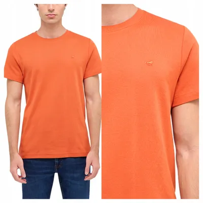 Produktbild von Mustang | Style Allen Baumwoll-T-Shirt Orange Ocker XXL