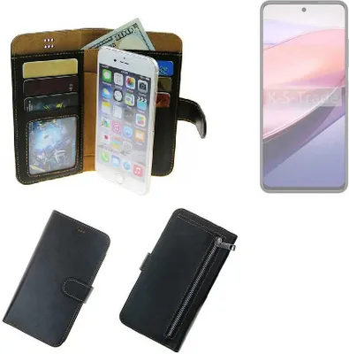 Produktbild von K-S-Trade Schutz Hülle kompatibel mit Nubia Focus 5G Klapphülle Case Phone cover Slim Handytasche Handy Hülle schwarz aus Kunstleder (1 Stk)