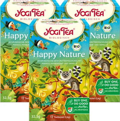 Produktbild von YOGI TEA Happy Nature  | 3 x 32,3g