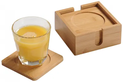 Immagine prodotto di KESPER Sottobicchieri 6 pezzi, ø 10 cm, bambù KESPER 58746