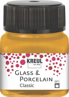 Produktbild von KREUL 16247 KREUL Glass and Porcelain Colour Classic, złoty, 20 ml