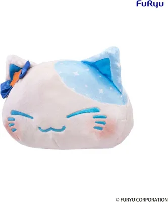 Produktbild von Nemuneko Cat Big Plush Plüschfigur Blue 35 cm