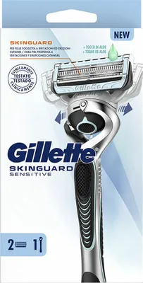 Immagine prodotto di Gillette Skinguard Sensitive Shaver + lame di ricambio