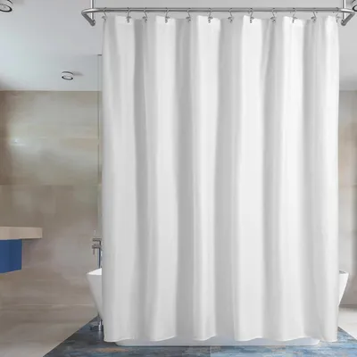 Produktbild von Duschvorhang wasserdicht, 183x183 cm, PVC-frei, maschinenwaschbar, für Badewanne