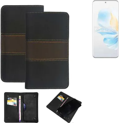 Produktbild von K-S-Trade Hülle Handyhülle kompatibel mit Honor 100 Schutzhülle Walletcase Bookstyle Tasche Schutz Case Handytasche Wallet Cover Kunstleder