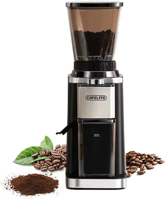 Immagine prodotto di Macinacaffè elettrico con contenitore per il filtro e serbatoio - Macinacaffè - Macinino per caffè - Macchina per macinare chicchi di caffè