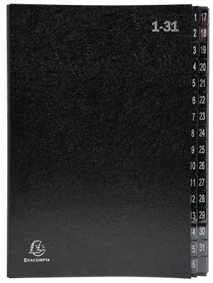 Produktbild von EXACOMPTA Pultordner DIN A4 1-31 32 Fächer schwarz