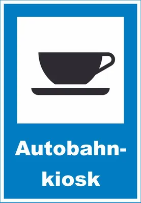 Produktbild von Autobahnkiosk Schild A1 (594x841mm)
