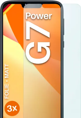Produktbild von moex® 3x Schutzfolie kompatibel mit Motorola Moto G7 Power - Displayschutzfolie Anti Reflex Folie, Matt