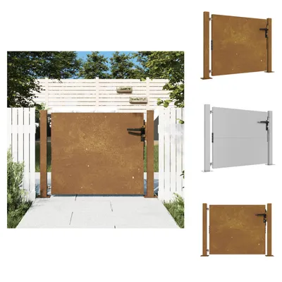 Obrázok produktu pre vidaXL Záhradná brána 105x80 cm Corten oceľ - Záhradné brány