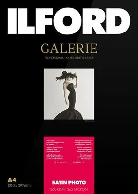 Immagine prodotto di Ilford Gallery Satin Photo 260g A3+ 25 fogli di carta fotografica