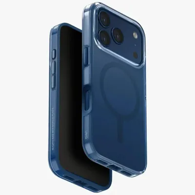 Produktbild von UNIQ Clario Hülle für iPhone 17 Pro Magclick Charging blau