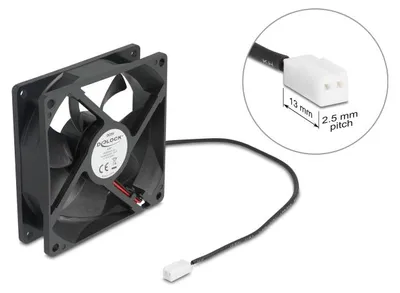 Obrázek produktu pro DeLOCK 67291, Ventilátor, 9,2 cm, 1,02 m³/h, Černá