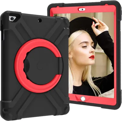 Produktbild von Tasche für iPad 9/8/7 10.2" Gepanzert mit Schwenkständer Schwarz