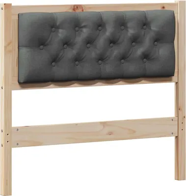 Produktbild von vidaXL Kopfteil Sonstiges Braun und Dunkelgrau 90 cm Massivholz Kiefer