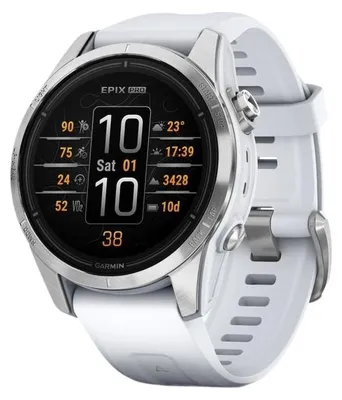 Produktbild von Garmin Epix Pro (Gen 2) (42mm) steinweiß/silber